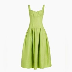 NICHOLAS Lime Green Midi Dress